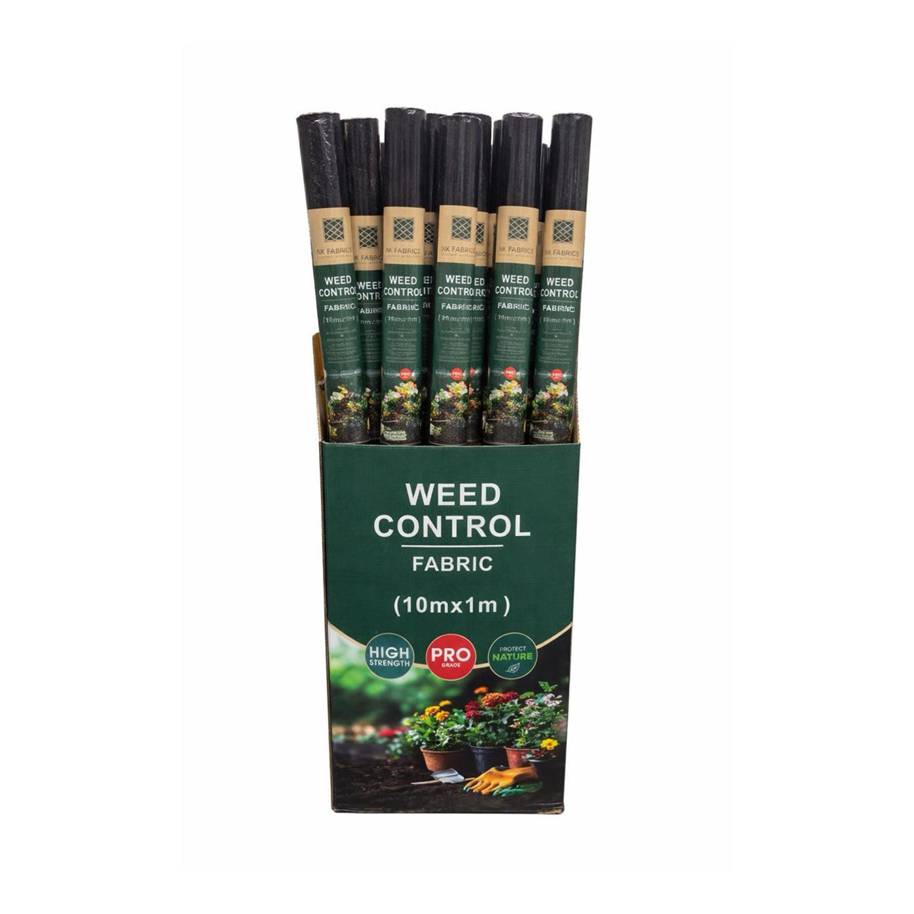 Spunbond 50gsm Gardening Fabric - Black, Box Pack, 36 rolls